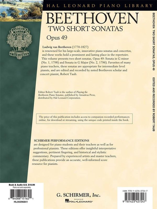 Ludwig van Beethoven - Two Short Sonatas Op.49
