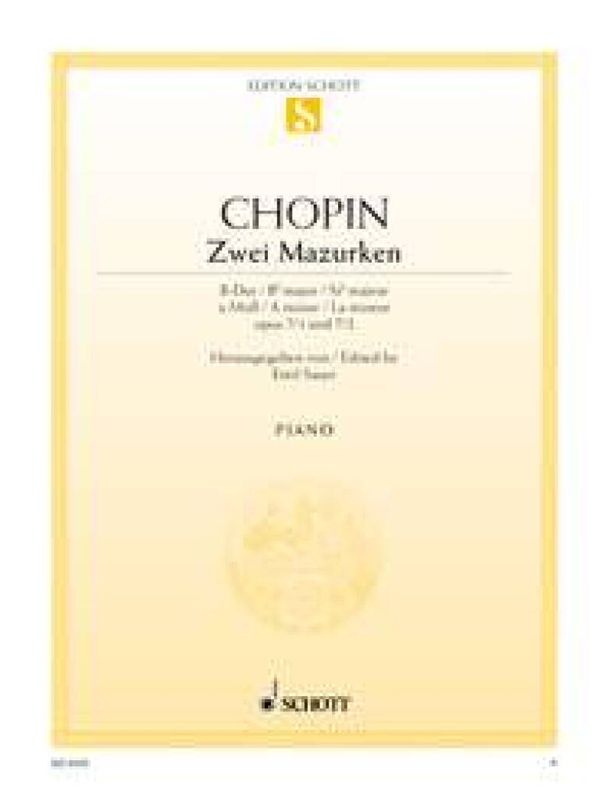 Frédéric Chopin - Mazurkas(2) B/A Opus 7/1-2