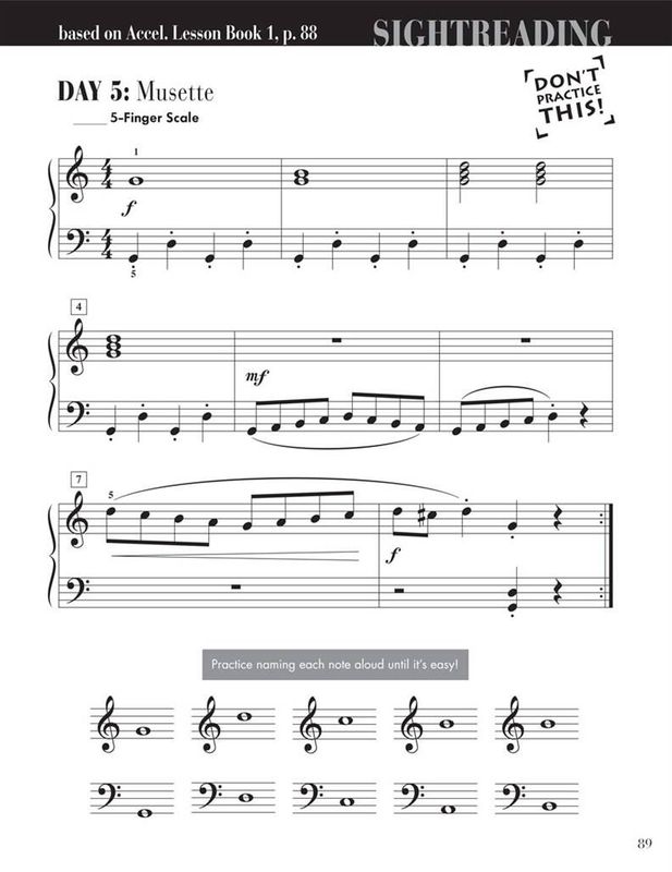 Accelerated Piano Adventures Sightreading Book 1