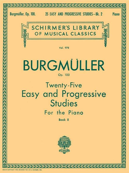 Hovedbilde Friedrich Burgmüller - 25 Easy and Progressive Studies for the P