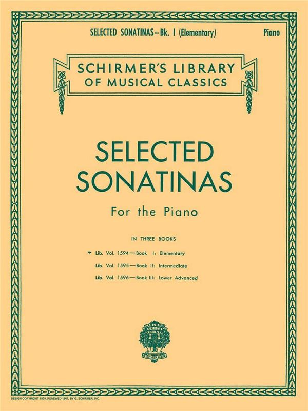 Selected Sonatinas - Book 1: Elementary