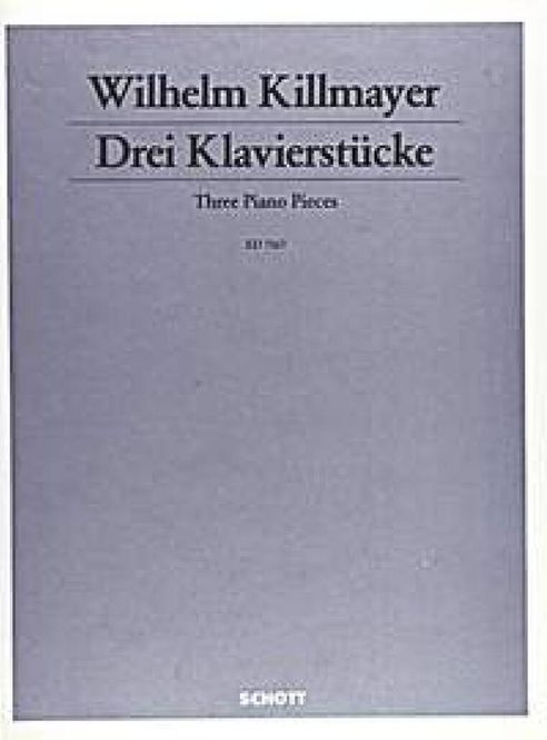 Hovedbilde Wilhelm Killmayer - Three Piano pieces