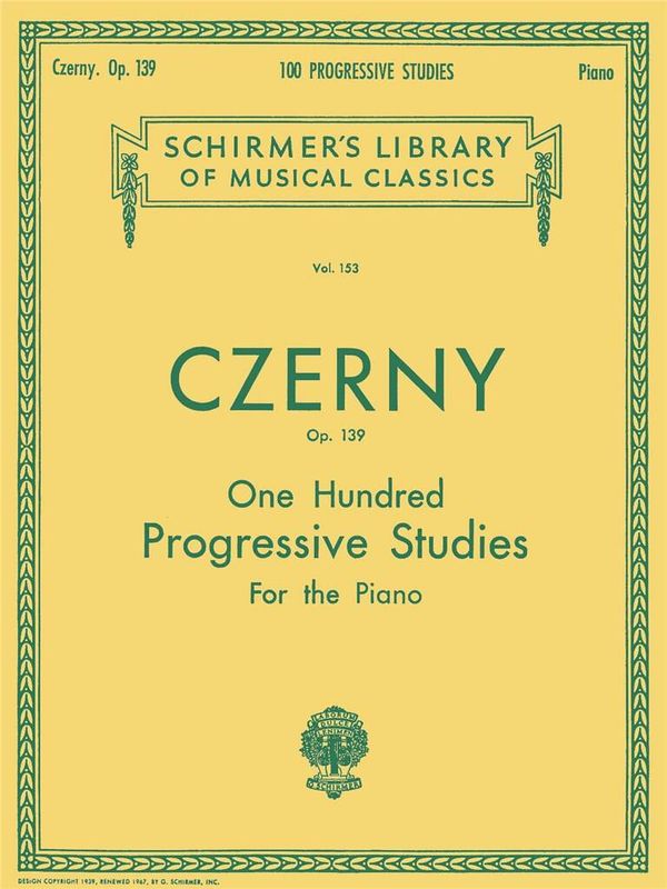 Carl Czerny - 100 Progressive Studies without Octaves, Op. 139