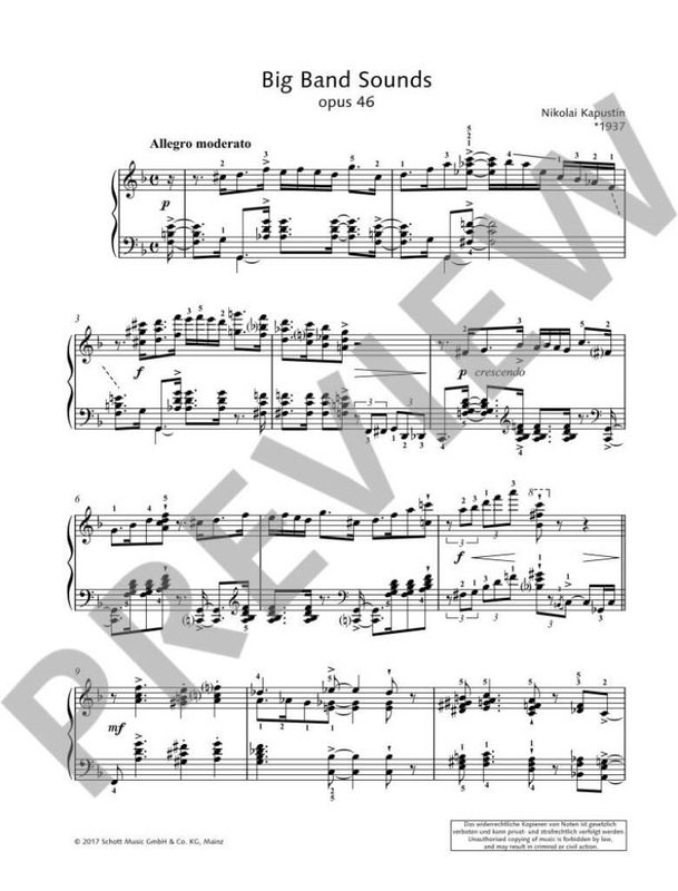 Nikolai Kapustin - Big Band Sounds Op. 46