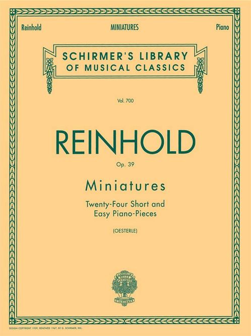 Hovedbilde Hugo Reinhold - Miniatures, Op. 39