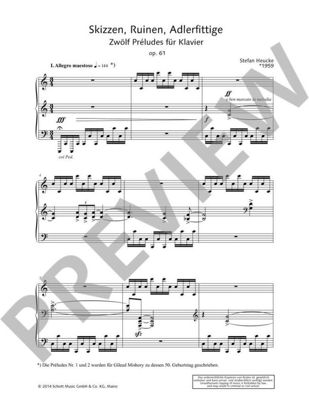 Stefan Heucke - Scetches, Ruins, Pinions of an Eagle op. 61