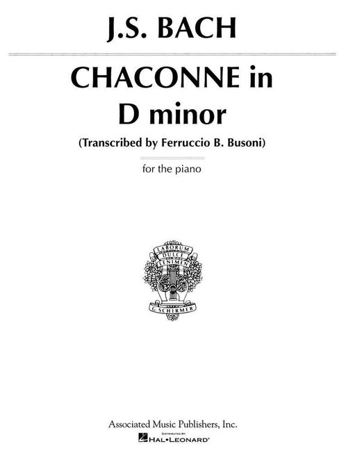 Hovedbilde Johann Sebastian Bach - Chaconne In D Minor