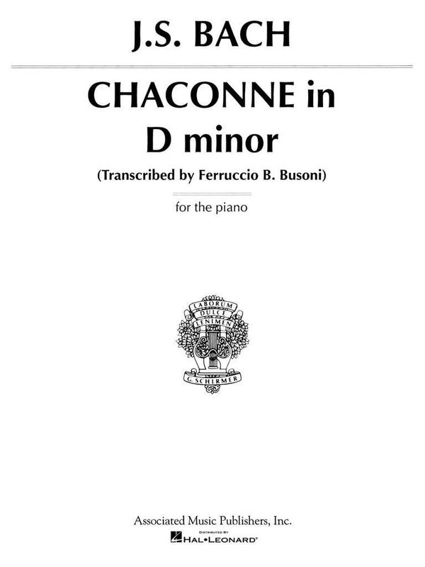 Johann Sebastian Bach - Chaconne In D Minor