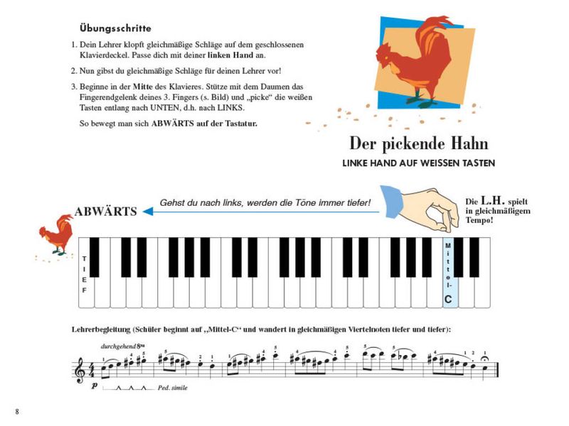 Piano Adventures: Unterrichtsheft Stufe 1