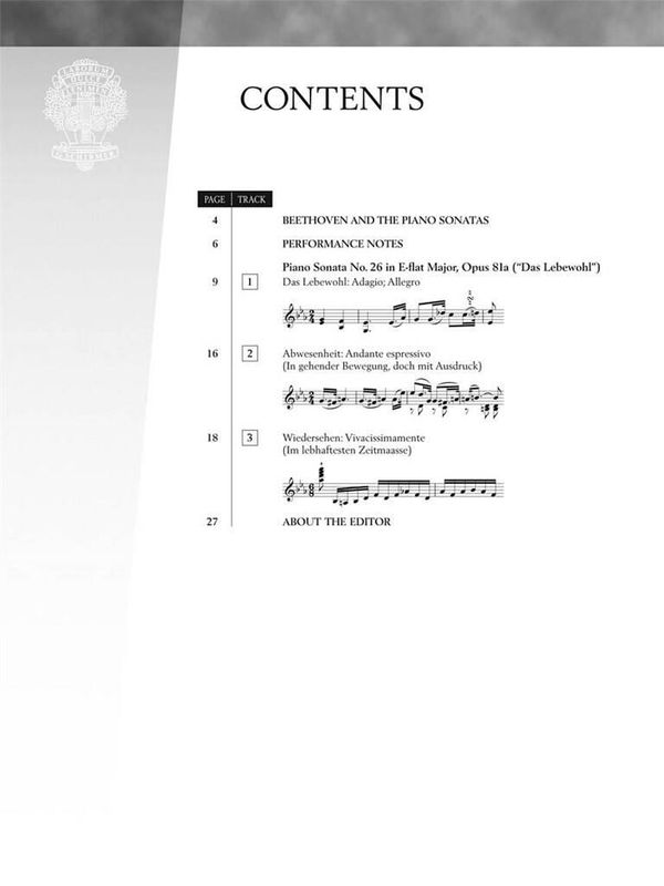 Ludwig van Beethoven - Piano Sonata No.26 in E Flat Op.81a