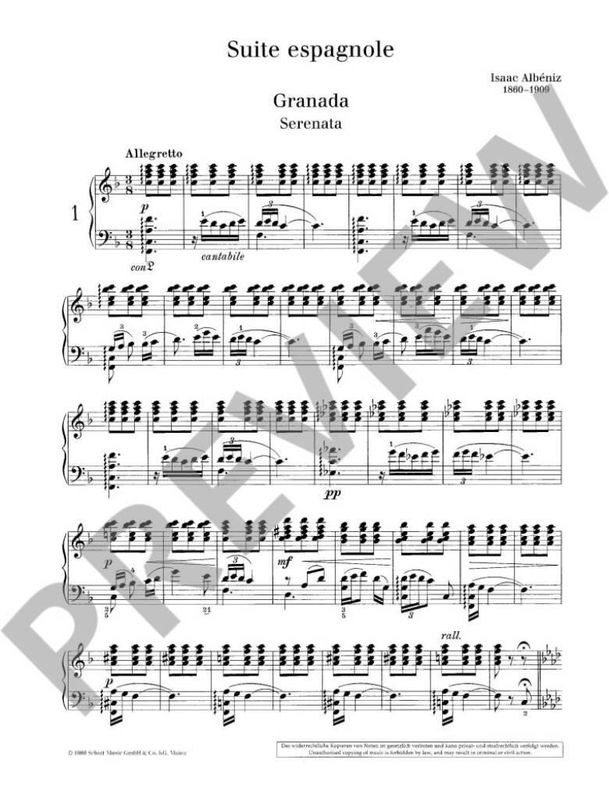 Isaac Albéniz - Suite Espagnol
