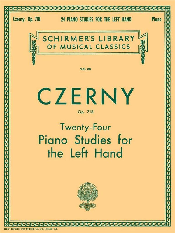 Carl Czerny - 24 Studies for the Left Hand, Op. 718