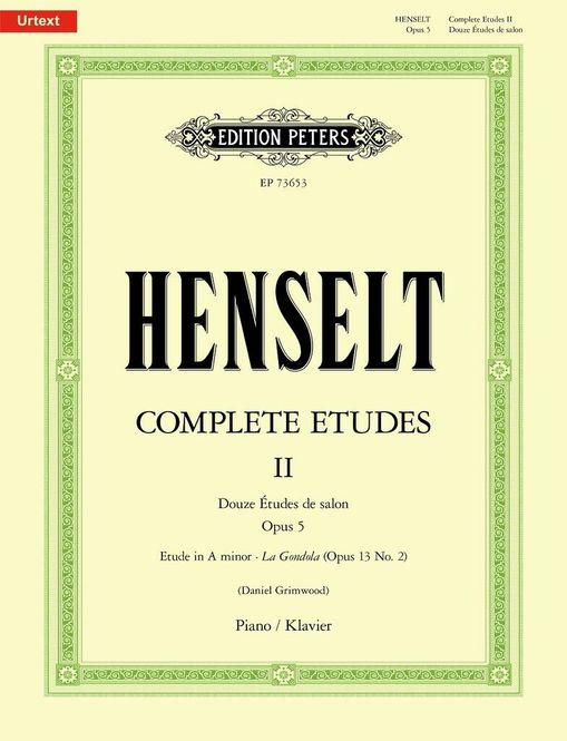 Hovedbilde Adolph von Henselt - Complete Etudes for Piano, ...