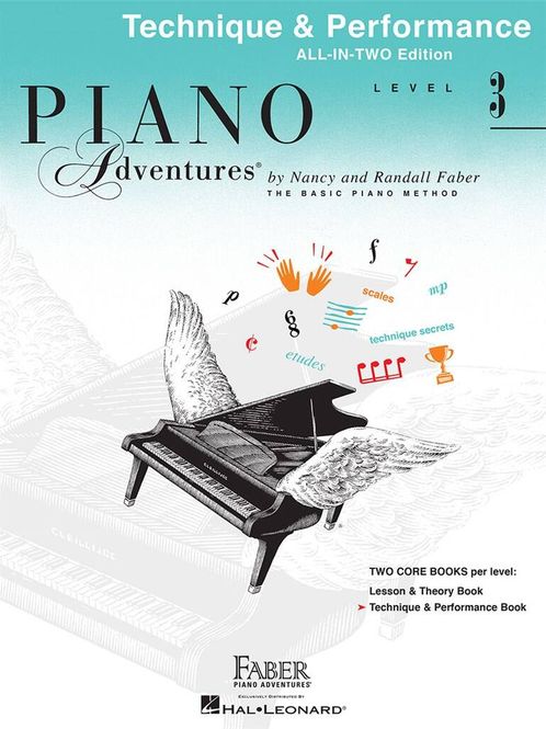 Hovedbilde Piano Adventures All-In-Two Level 3 Tech & Perf