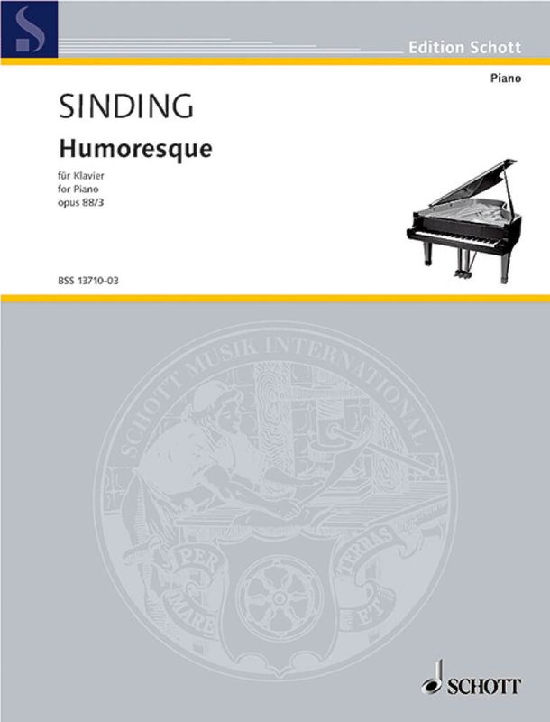 Christian Sinding - Three Piano Pieces op. 88