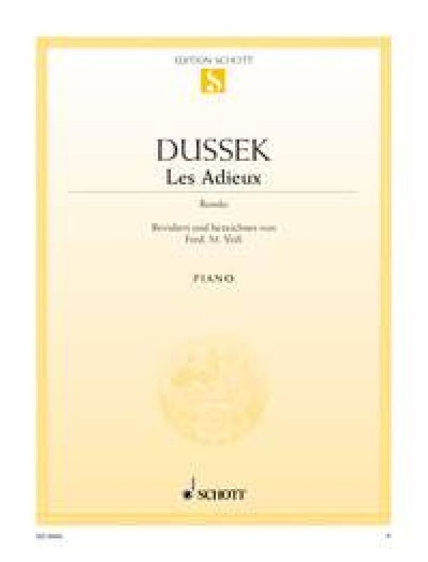 Jan Ladislav Dussek - Adieux Les