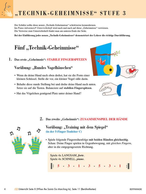 Piano Adventures: Technik- & Vortragsheft Stufe 3