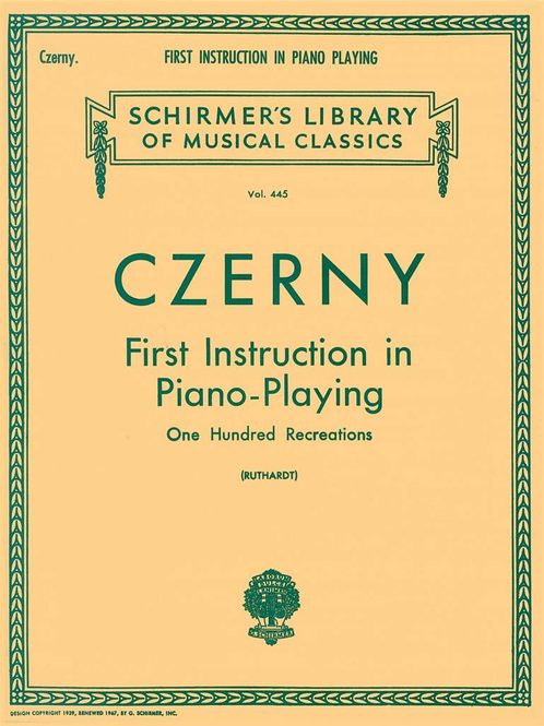 Hovedbilde Carl Czerny - First Instruction In Piano Playing