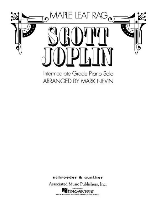 Hovedbilde Scott Joplin - Maple Leaf Rag