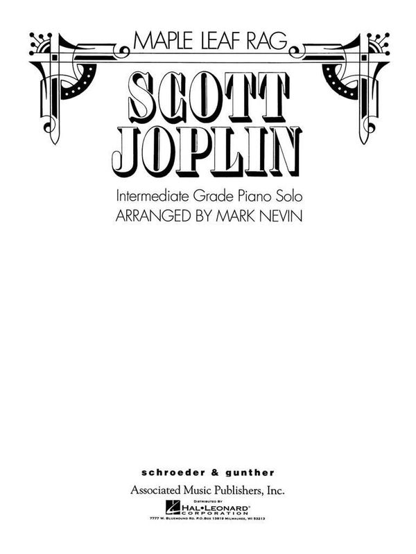 Scott Joplin - Maple Leaf Rag
