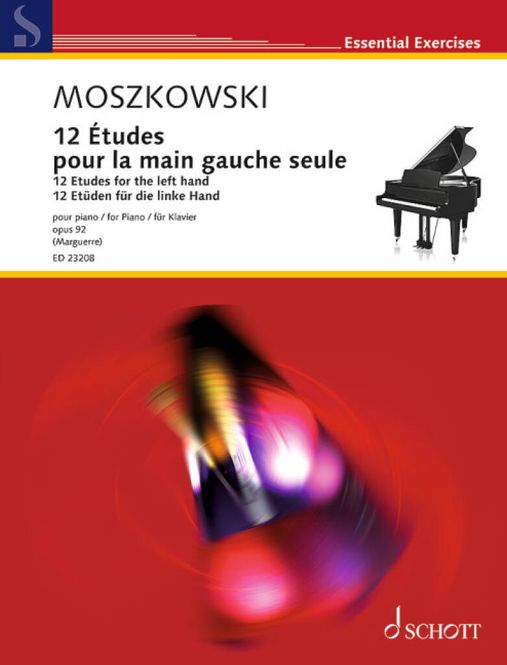 Hovedbilde Moritz Moszkowski - 12 Etudes for the Left Hand ...