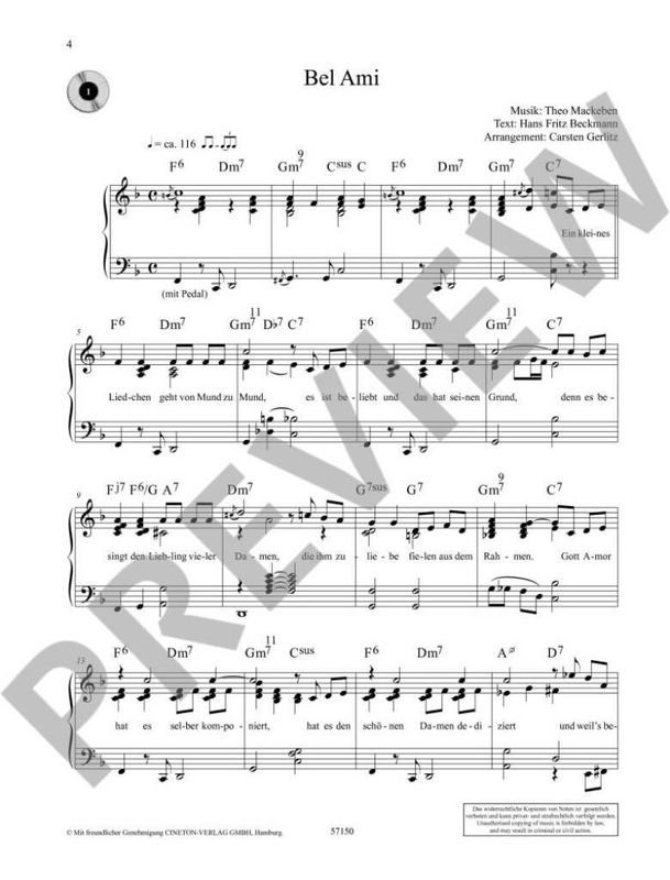 Piano Lounge Sonderband Schellack-Hits & Evergreen