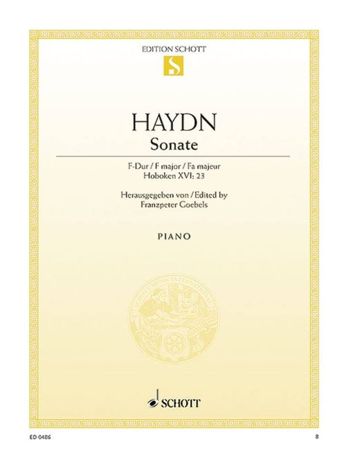 Hovedbilde Franz Joseph Haydn - Sonate F Hob.Xvi:23