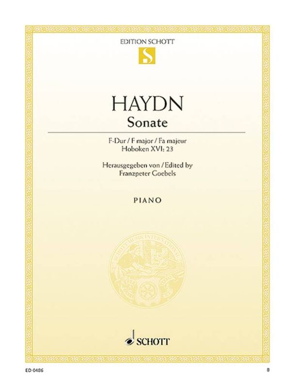 Franz Joseph Haydn - Sonate F Hob.Xvi:23