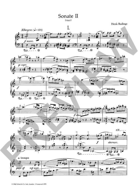 Henk Badings - Sonate 2