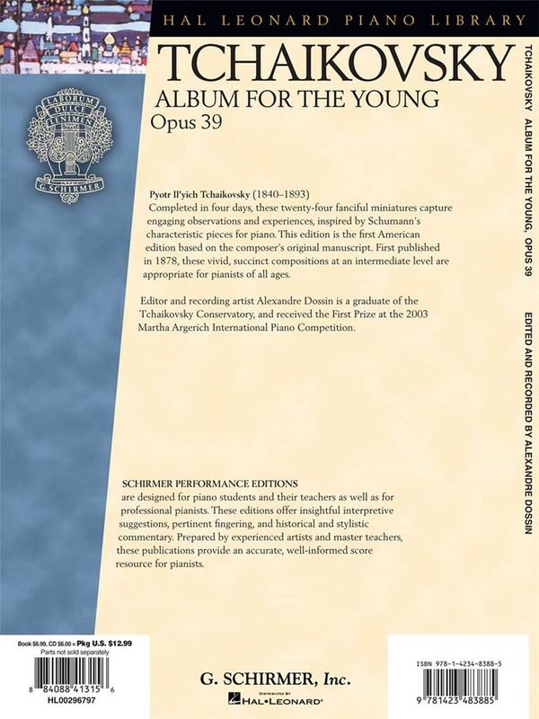 Pyotr Ilyich Tchaikovsky - Album For The Young Op.39