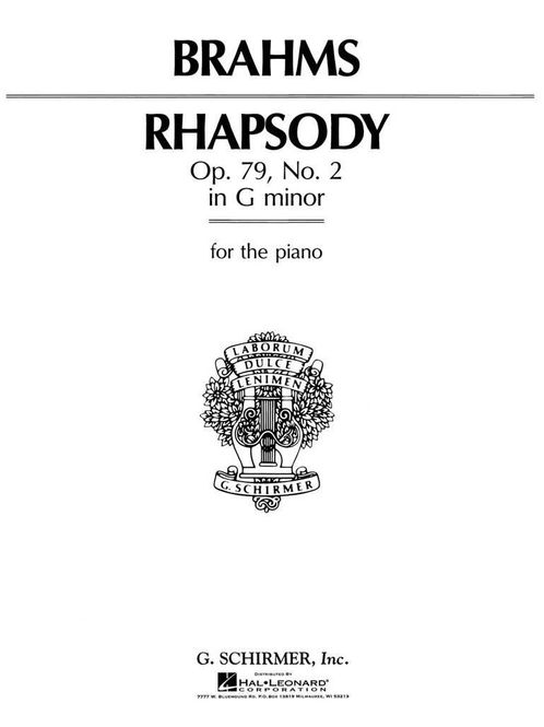 Hovedbilde Johannes Brahms - Rhapsody in G Minor, Op. 79, No. 2