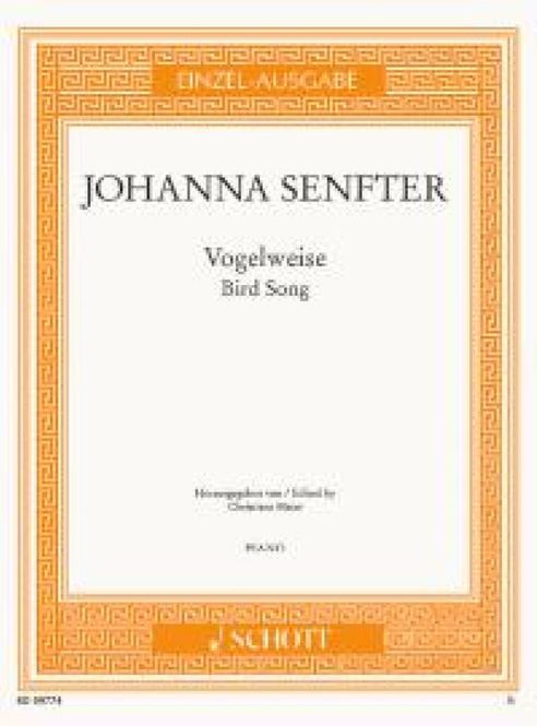 Hovedbilde Johanna Senfter - Vogelweise g-Moll o. op.