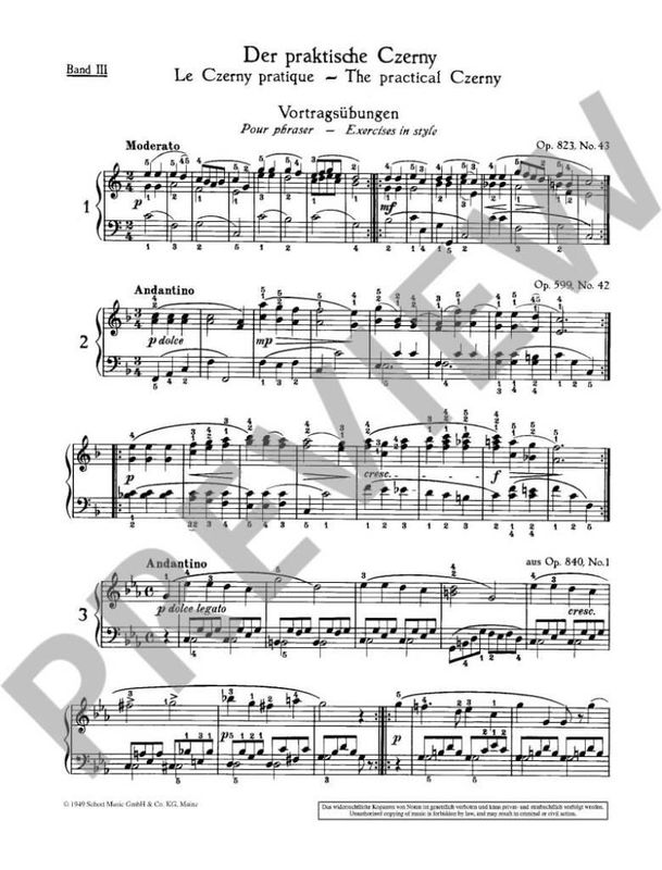 Carl Czerny - Praktische Czerny 3
