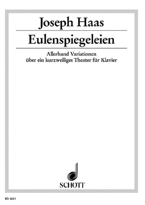 Hovedbilde Josef Haas - Eulenspiegeleien op. 39