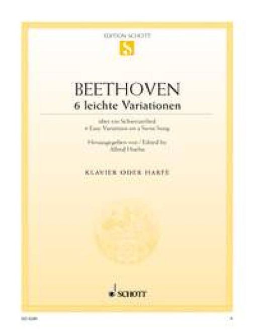 Hovedbilde Ludwig van Beethoven - Leichte Variationen(6)( ...