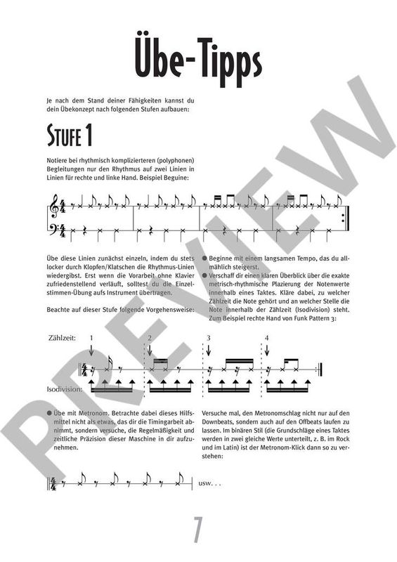 Rhythm-Styles for Piano