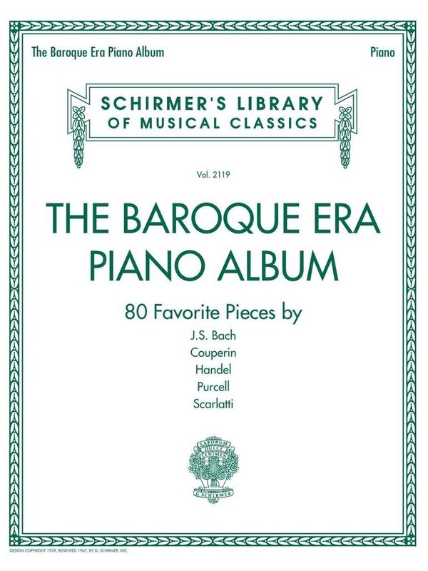 The Baroque Era Piano Album