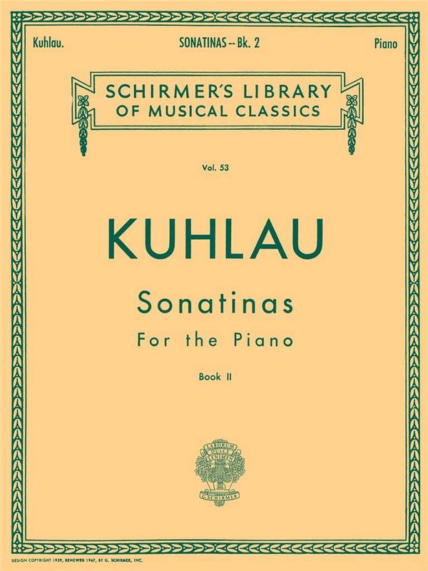 Friedrich Kuhlau - Sonatinas - Book 2
