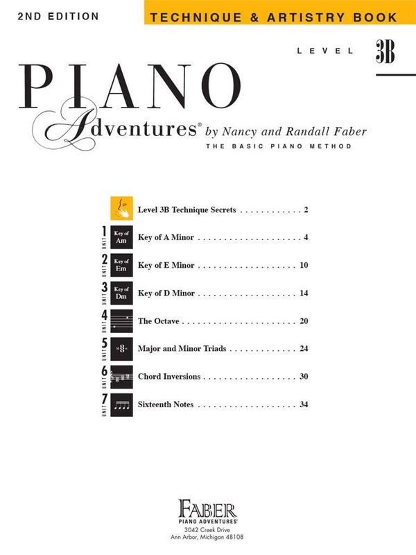 Piano Adventures Technique & Artistry Book Level 3