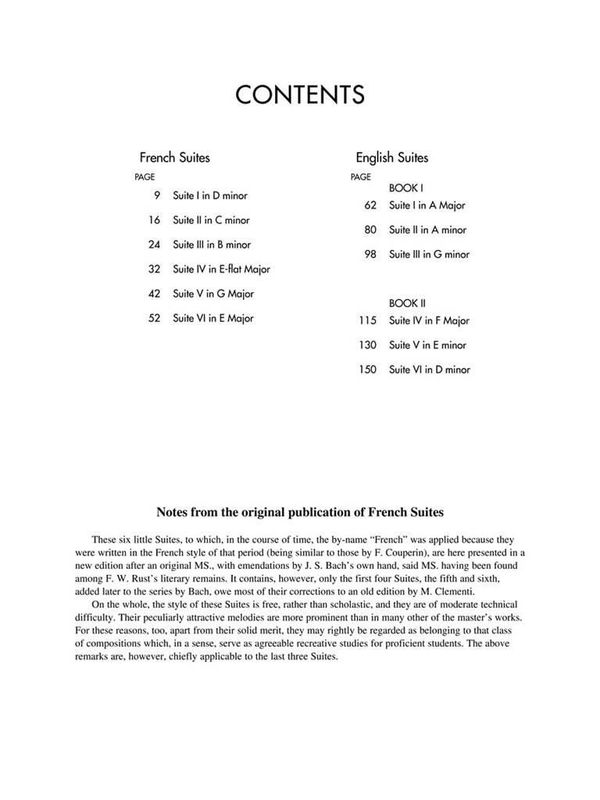 Johann Sebastian Bach - French Suites / English Suites Complete