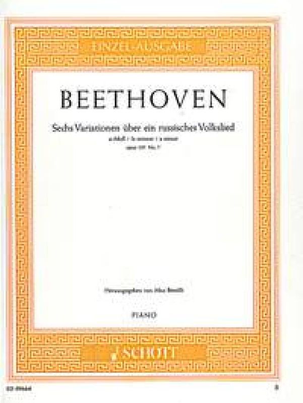 Ludwig van Beethoven - Sechs Variationen op. 107/7