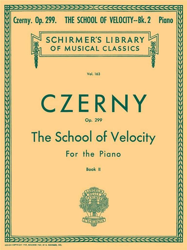 Carl Czerny - School of Velocity, Op. 299 - Book 2