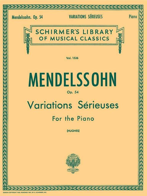 Hovedbilde Felix Mendelssohn Bartholdy - Variations ...
