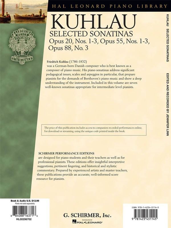 Friedrich Kuhlau - Kuhlau - Selected Sonatinas