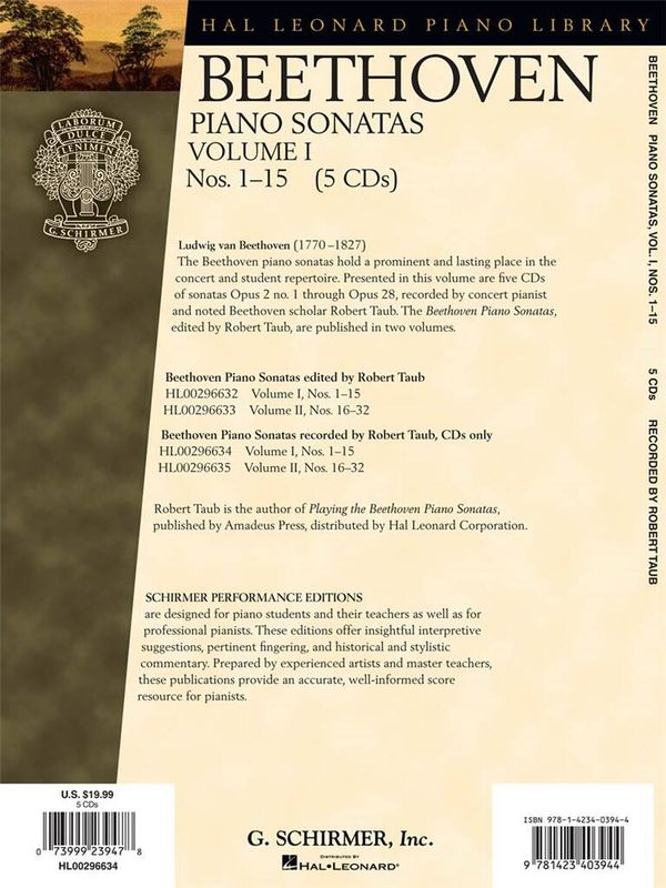 Ludwig van Beethoven - Piano Sonatas - Volume 1