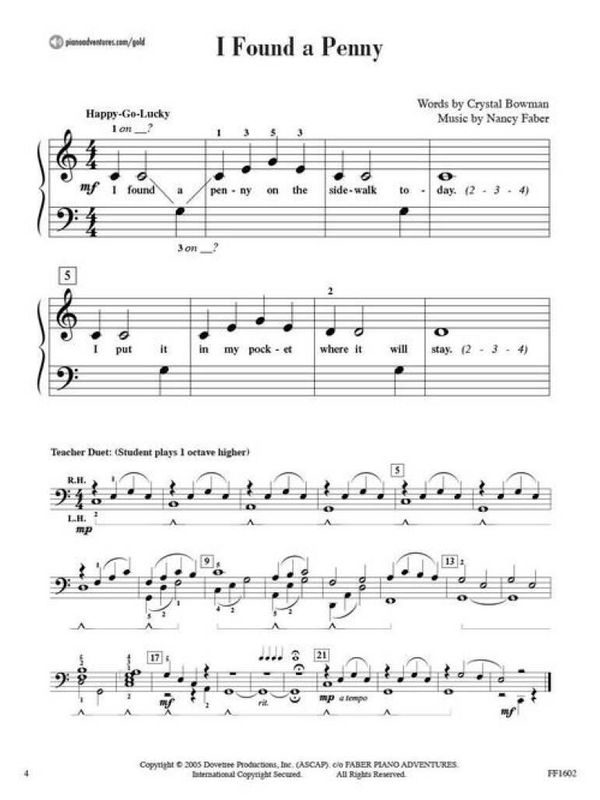 Piano Adventures Gold Star Performance Primer 