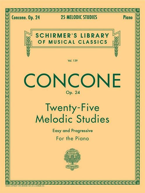 Hovedbilde Giuseppe Concone - 25 Melodic Studies, Op. 24