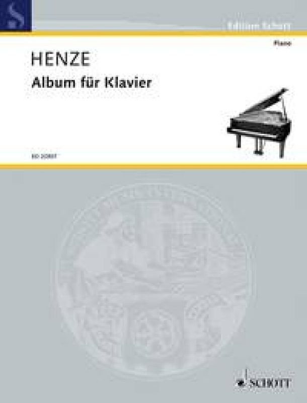 Hans Werner Henze - Album for piano