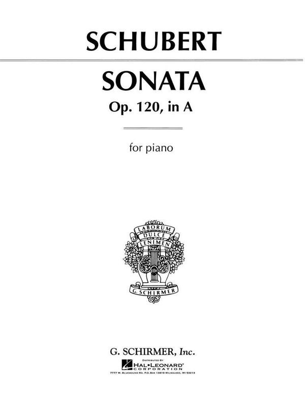 Franz Schubert - Sonata, Op. 120 in A Major