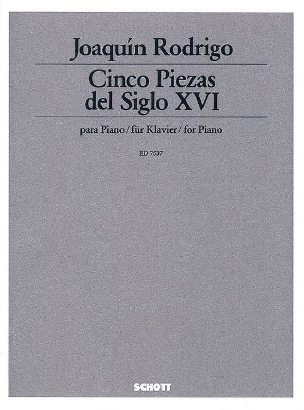 Joaquín Rodrigo - Piezas(5) Del Siglo Xvi